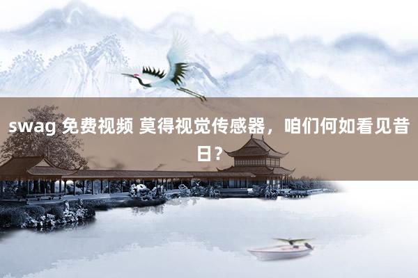 swag 免费视频 莫得视觉传感器，咱们何如看见昔日？